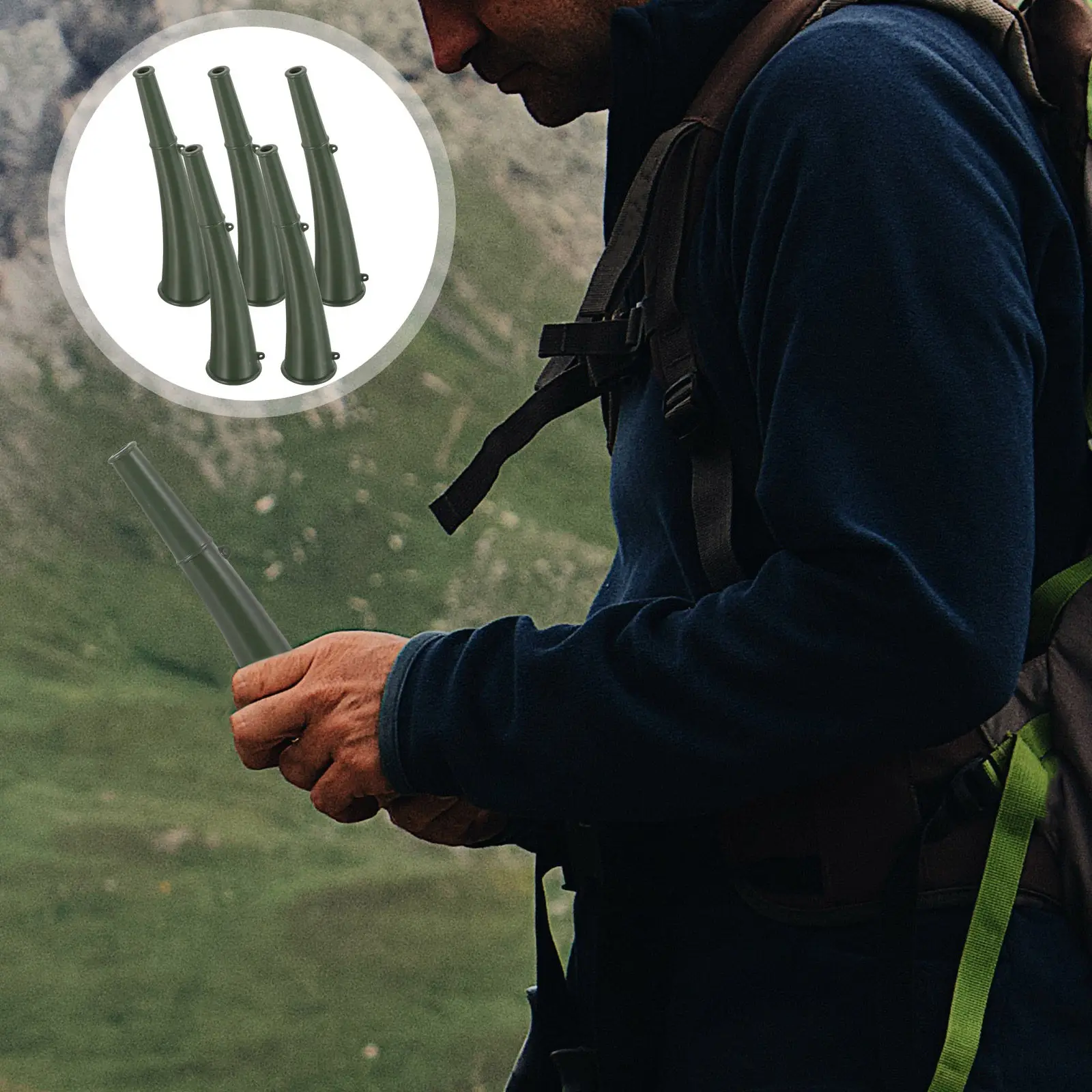 

Набор из 5 портативных гудков: прочный пластиковый корпус для стадионов, забегов, марафонов, школьных мероприятий, тимбилдинга