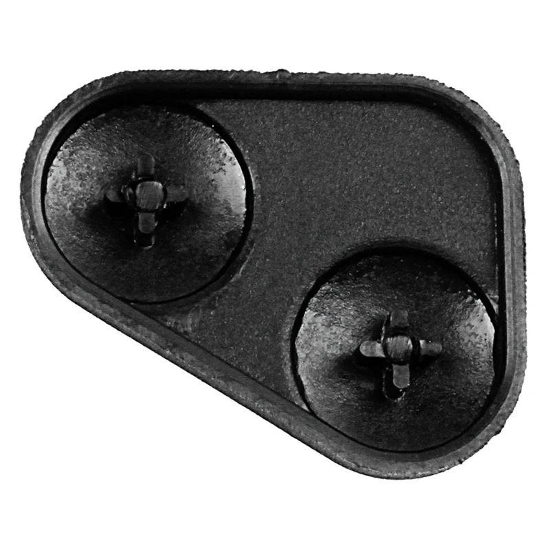 2X Rubber 2-Button Remote Key Fobs Pad Cover - YWC000300 For Land/Range Rover P38 Black