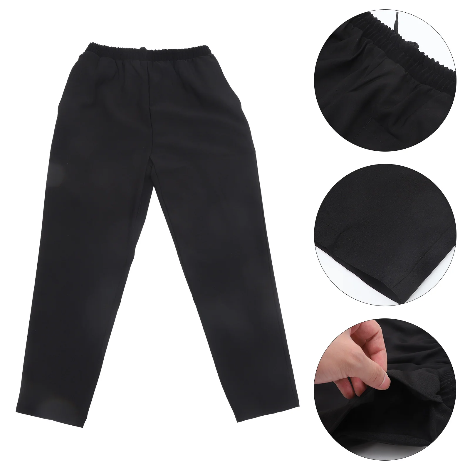 Uniforme de cantine de chef en matériau respirant, vêtements de travail durables, une paire, fjBreathable, taille M, noir