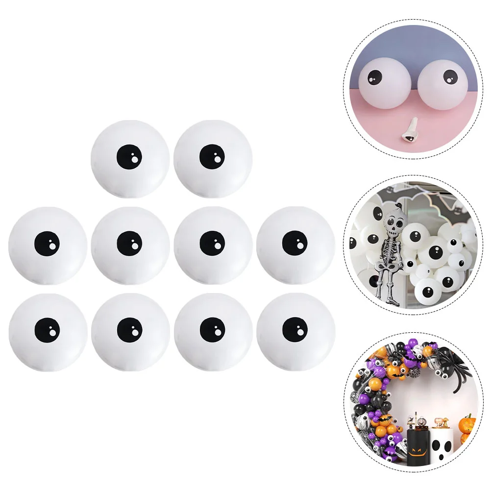 10 ชิ้นสติกเกอร์ฮาโลวีน Eyeball ลูกโป่งตลกปาร์ตี้คริสต์มาสตกแต่งฉากเจ้าสาวใหญ่