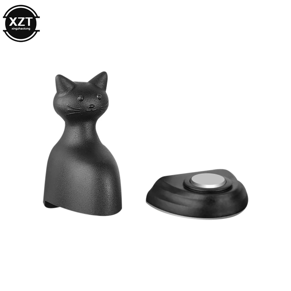 1PC Cat Shape Magnetic Door Stopper Non-punch Door Holder Wind-proof Stop Door Anticollision Door Hardware with Adhesive Sticker