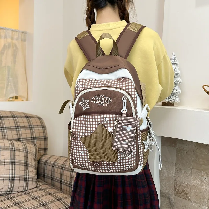 traveasy-2026-nuovo-zaino-in-nylon-con-design-retro-a-quadretti-gingham-di-alta-qualita-e-stile-unico-per-studenti-uso-quotidiano-e-pendolarismo