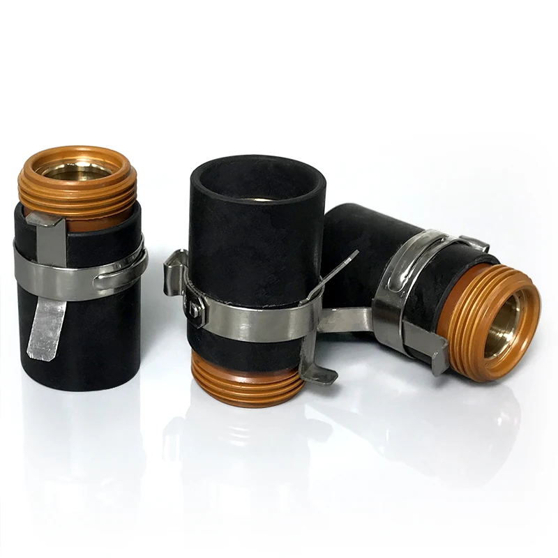 

Plasma Cutting Consumables 45-65-85-105 Retaining Cap 220953 Shield Cap 220955 Nozzle 220941 Electrode 220777Swirl Ring 220857