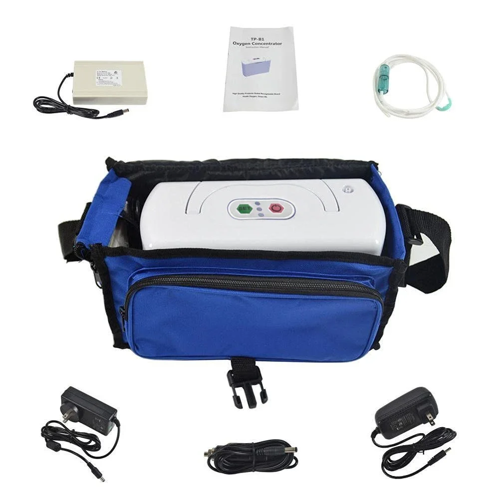 3L/min Portable Oxygen Concentrator with Battery Oxygen Generators Ventilator Sleep Mini Oxygen Machine For Home AC110-220V