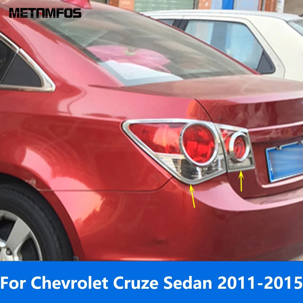 

For Chevrolet Cruze Sedan 2011 2012 2013 2014 2015 Chrome Rear Light Lamp Cover Trim Taillight Taillamp Protector Accessories