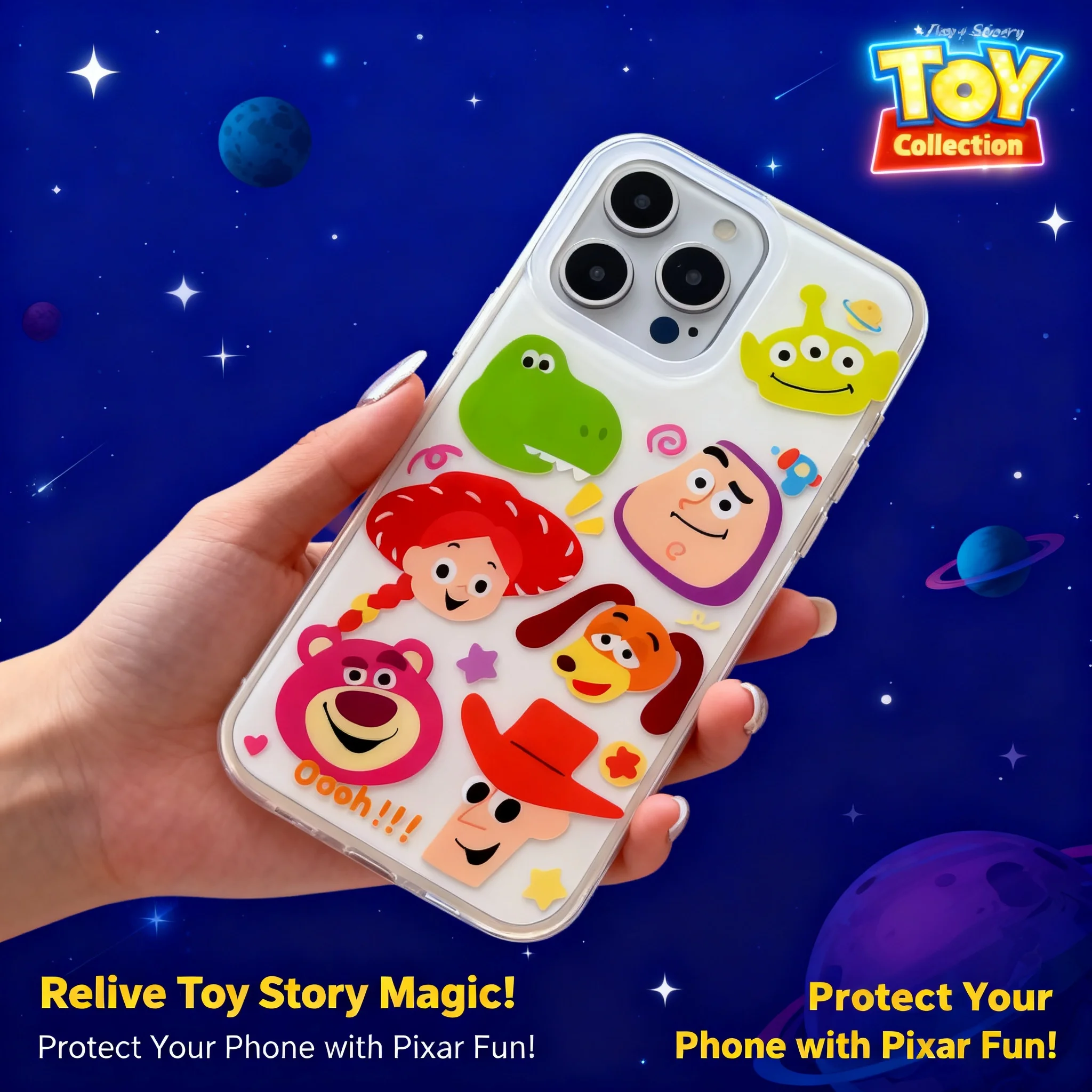 

Милый чехол для iPhone 16 Pro Max с изображением инопланетянина из «Истории игрушек», ударопрочный, жесткий, совместим с iPhone 15, 14, 13, защитный, подходит для всех моделей