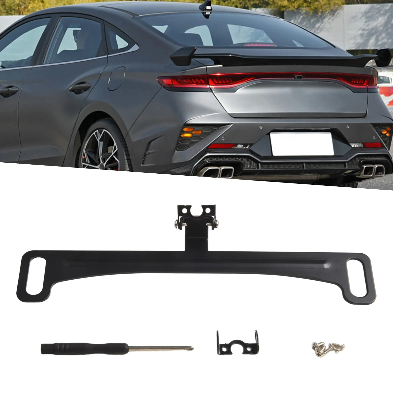 1 * Car Rear View Camera License Plate Bracket Dash Cam Mirror Camera License Plate Frame Bracket Decoration For American Style