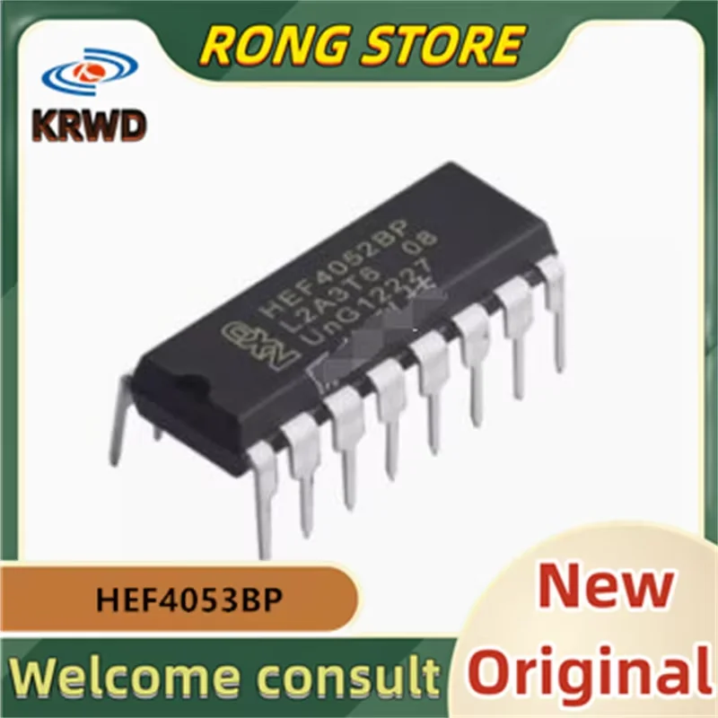 

10PCS HEF4053BP New and Original Chip IC HEF4053B HEF4053 DIP-16