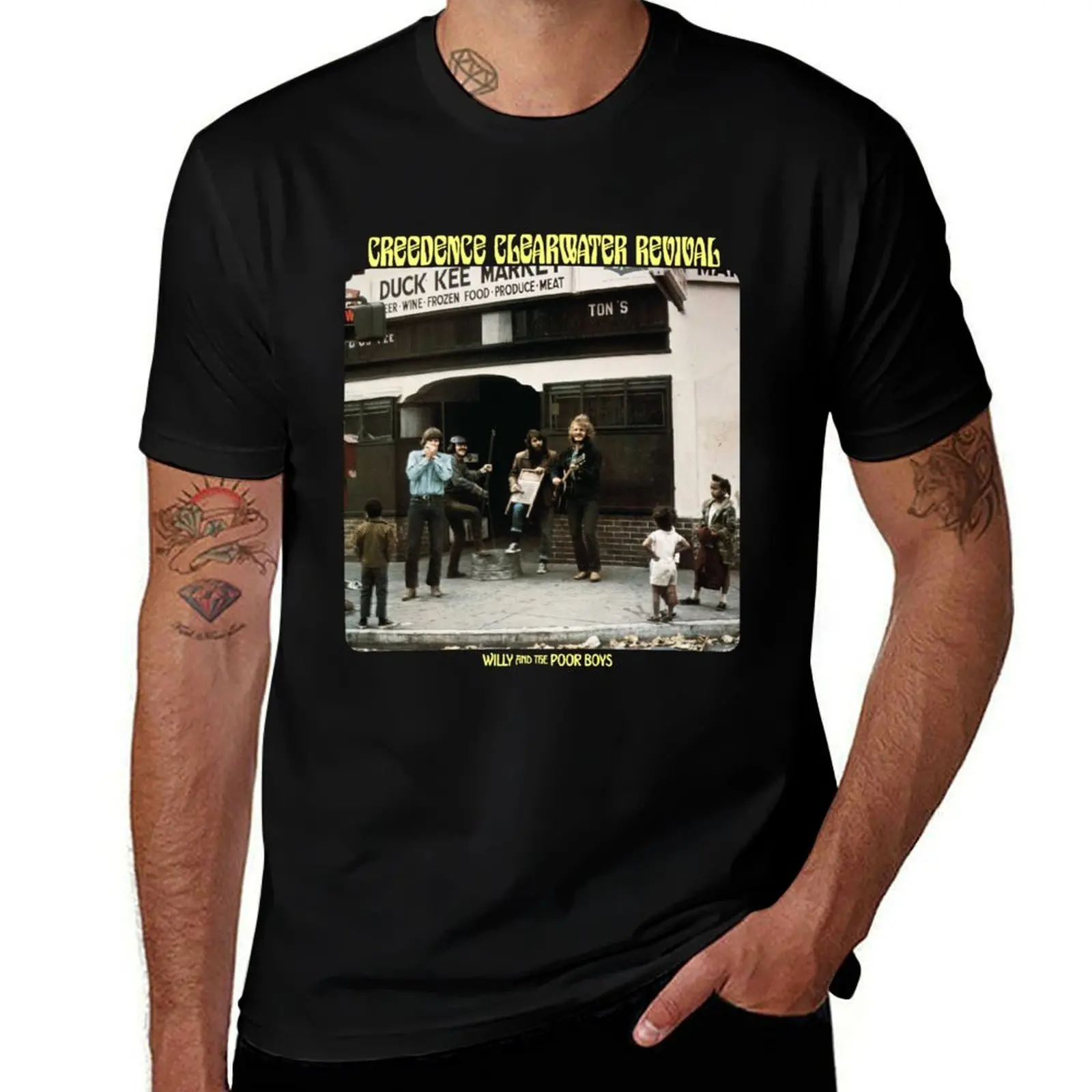 

Creedence-Clearwater-Revival- T-Shirt g man t shirts for men cotton t shirt pack T-Shirt
