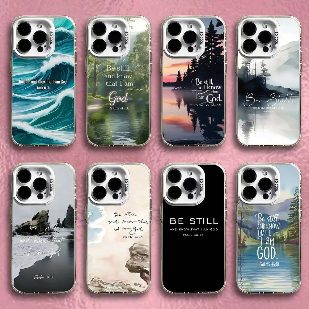 

Be Still And Know Phone Case For iPhone 16,15,14,13,12,11,Pro,Max,Plus,Mini,SE White Candy Matte Shockproof Cover