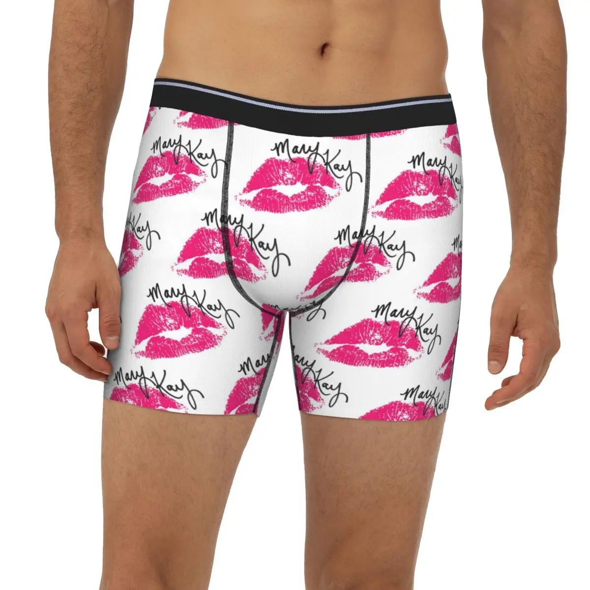 

Mary Kay Cosmetics Long Boxer Underpants Short Men's Panties Ventilate Underwear for Homme Man Boyfriend Gifts