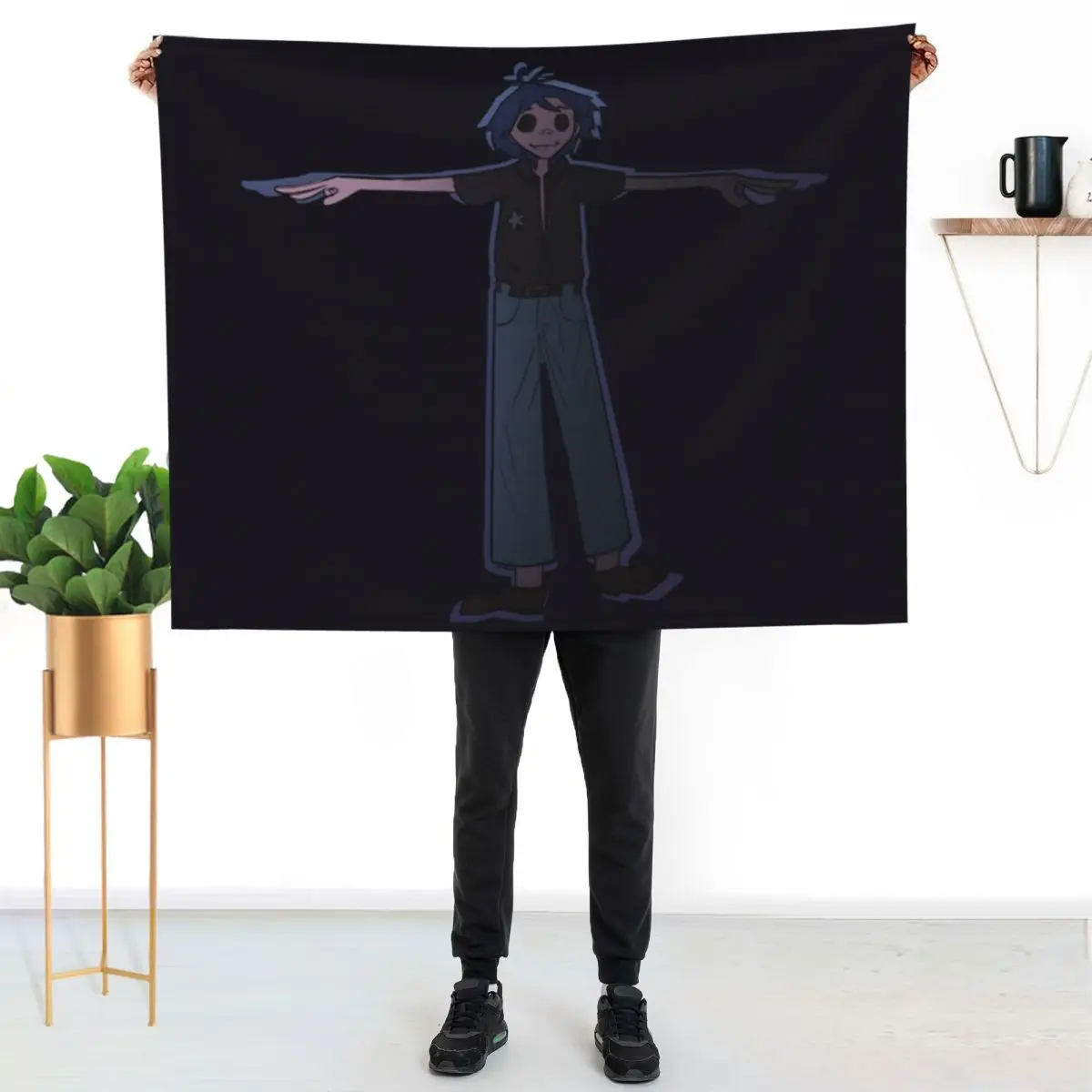 Gorillaz 2D )) phase four Throw Blanket Designers Custom Thermals For Travel Blankets For Sofas for winter warm winter Blankets