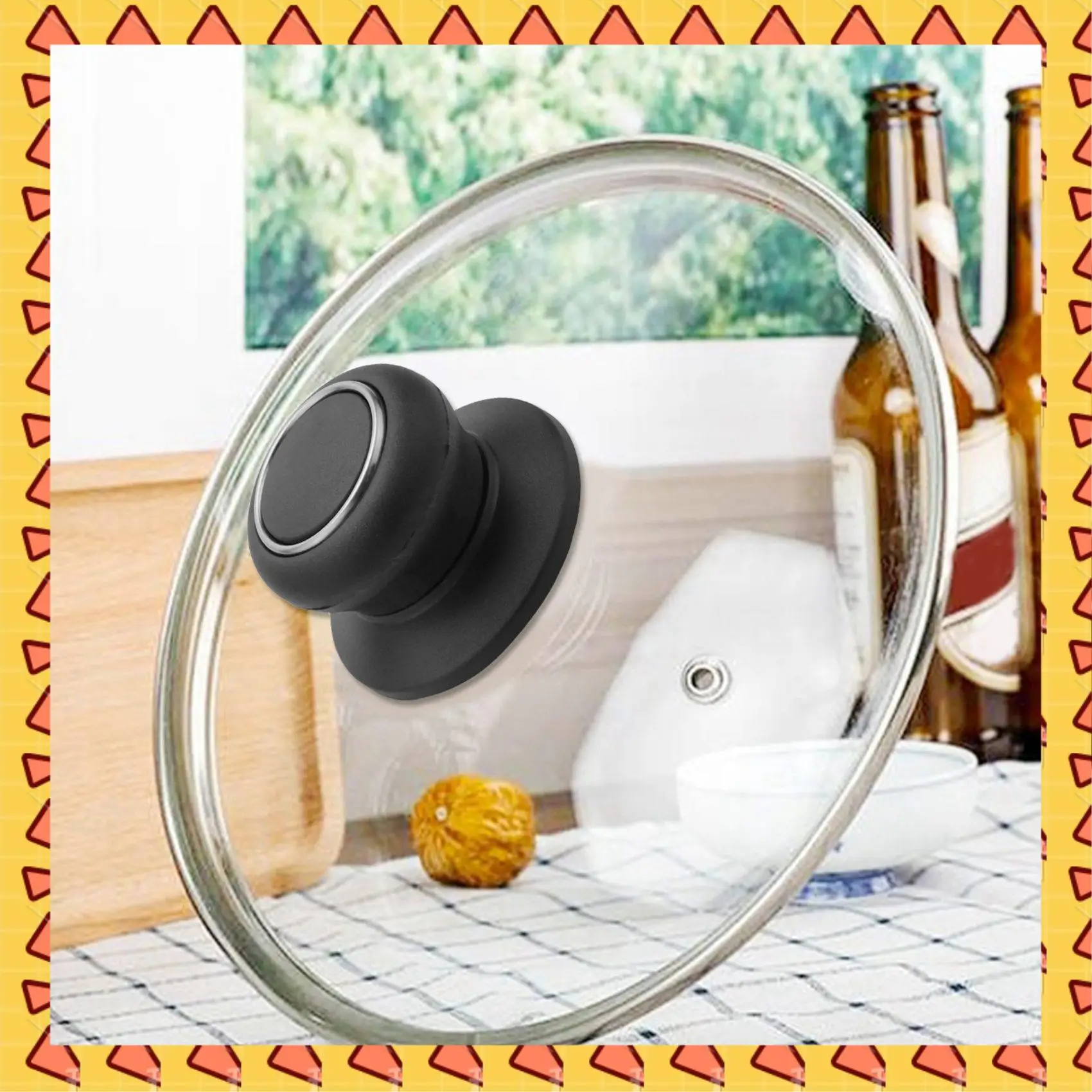 

A008 8 Pieces Pot Lid Knob Pan Lid Holding Handle Universal Kitchen Cookware Lid Replacement Knob