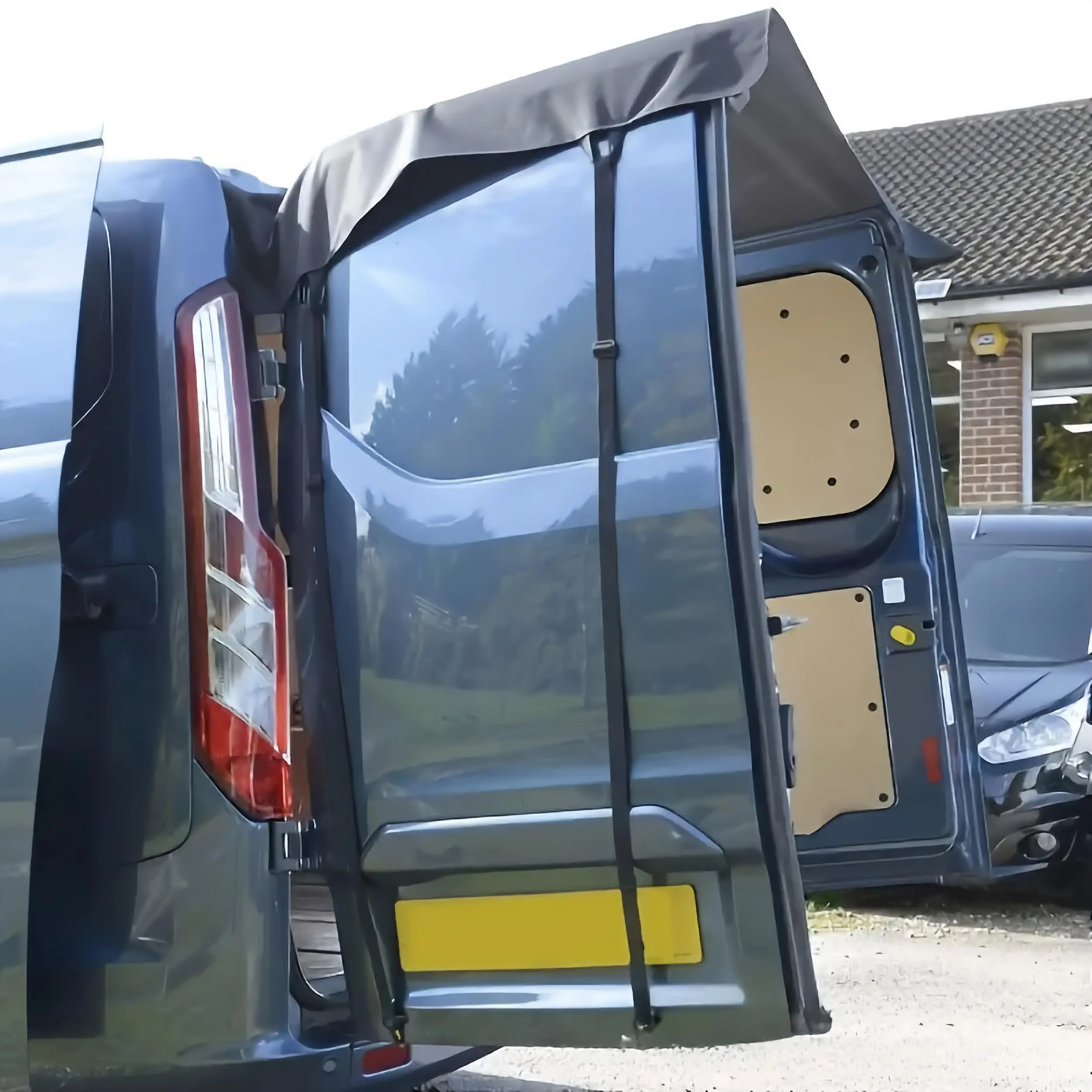 Van-Hecktür-Markisenabdeckung, Wasserdichtes Heckklappen-Vordach, Sonnen- und Regenschutz für Camping & Outdoor-Nutzung – Detail 6