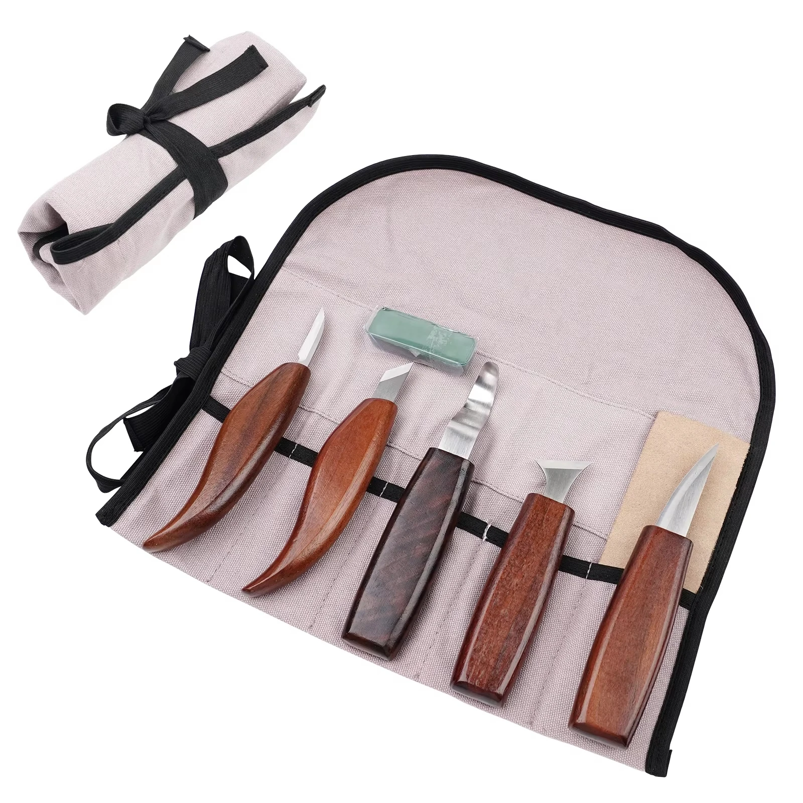 1 Set Wood Carving Tools Set with Wood Carving Knife Wood Chisel Knife Carving Knife Sharpener Woodworking Tools DIY Woodcarving