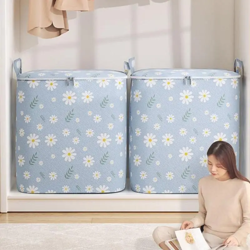 Extra Large Storage Box With Lid Modern Space Saving Design Durable For Clothes Bedding Home Organization Wardrobe Moving