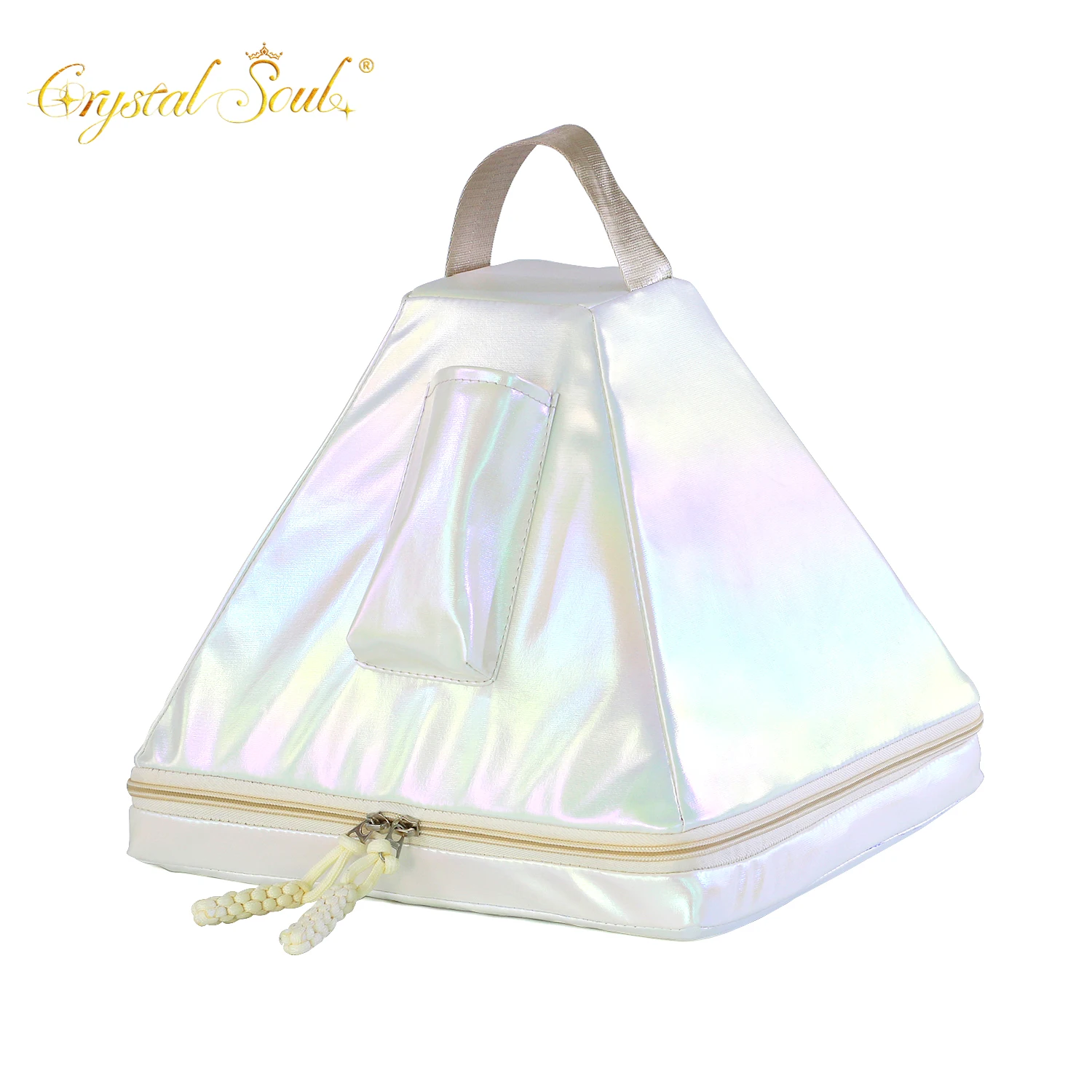 CrystalSoul 6-10 inch Crystal Bowl Singing Pyramid Special Box Color Optional