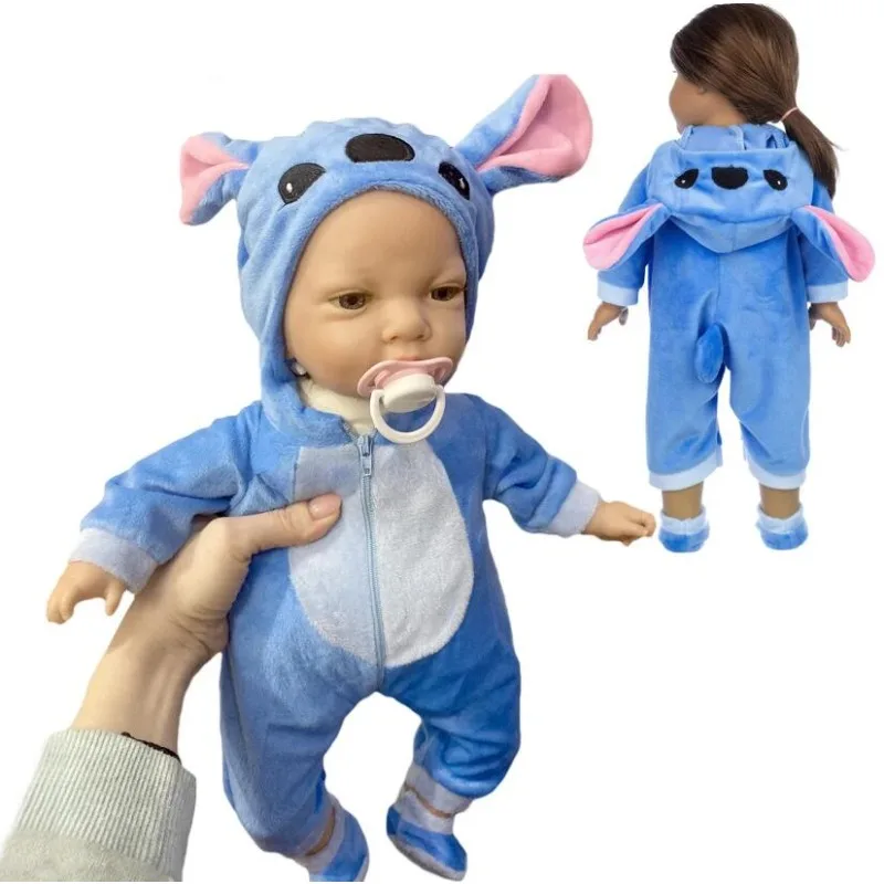 18 Inch Disney Cartoon Lilo & Stitch Doll Costume Animation Stitched Comfortable Onesie Toy Children's Clothing Accessories