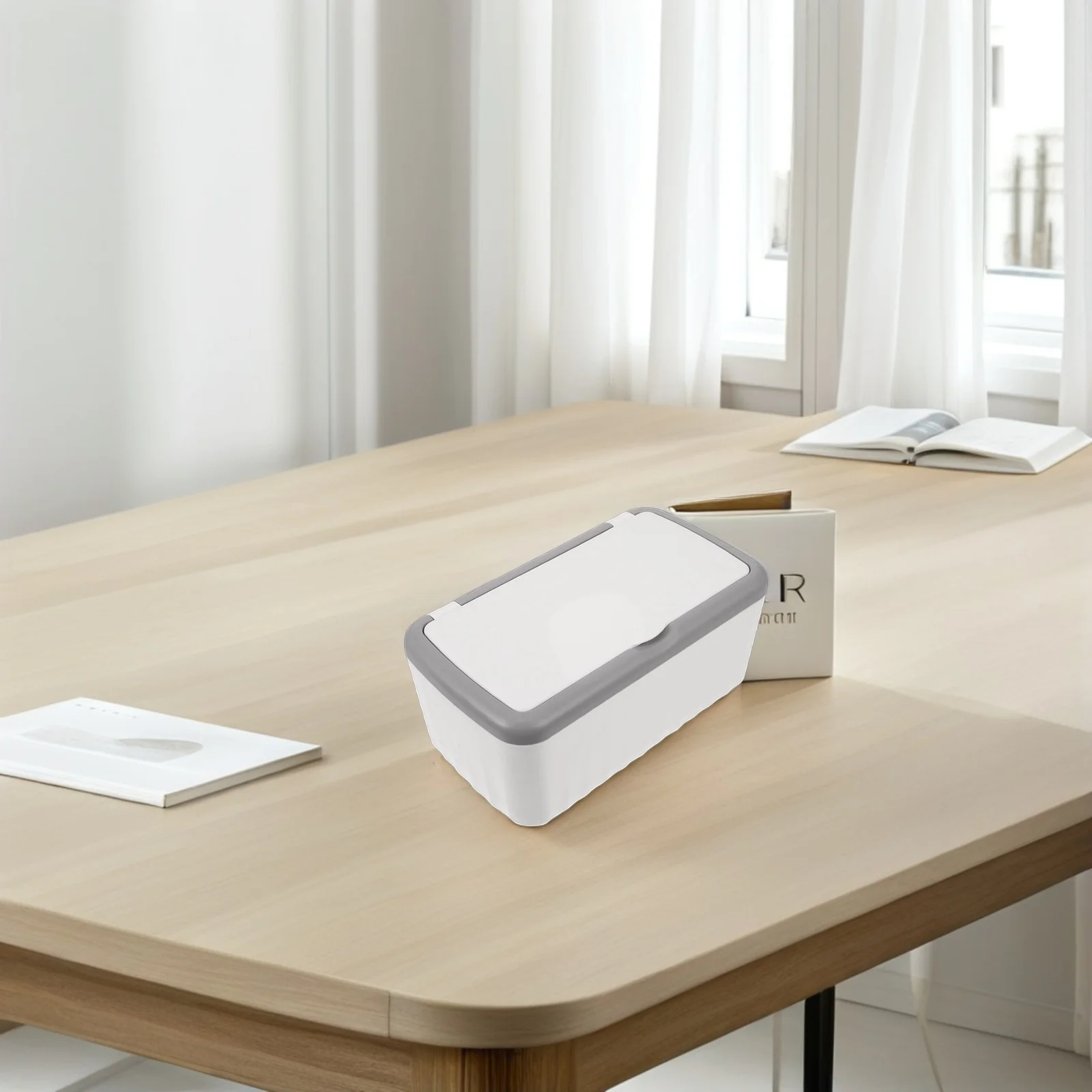 

2Pcs Tissue Box Cover Rectangular Dustproof Lid Plastic Holder for Home Office Bathroom Kitchen Large Modern Tissue Storage