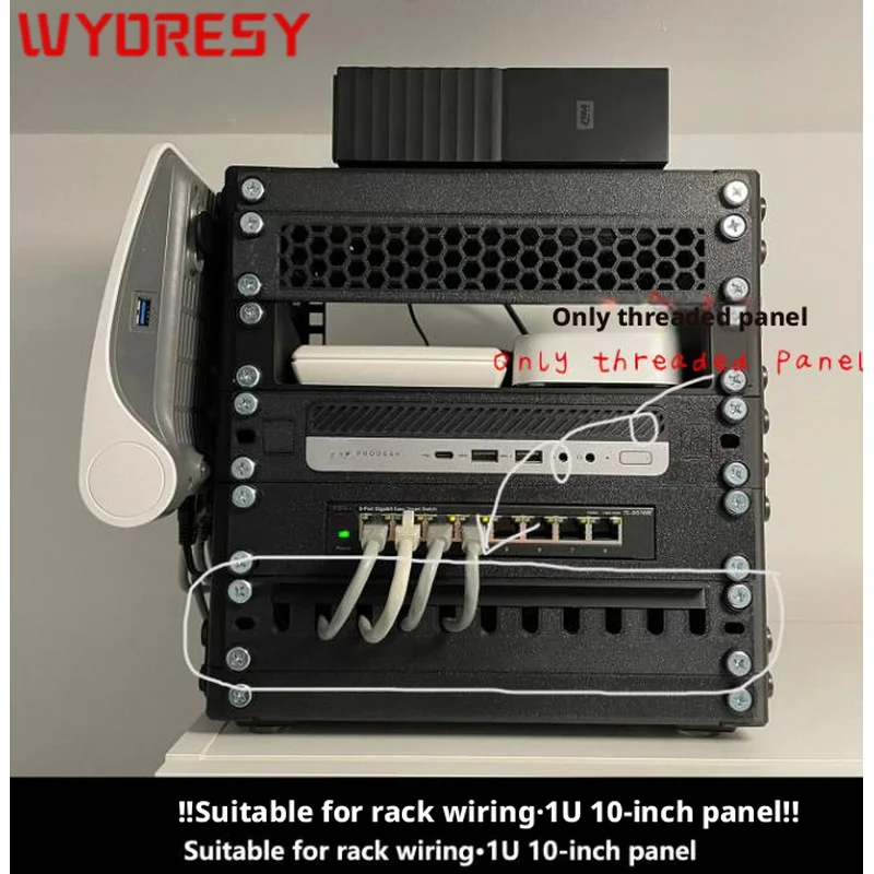 Rack Cable Through Panel For Universal (1U 10Inch) Rack Solid construction withstand repeated cable routing adjustment inside
