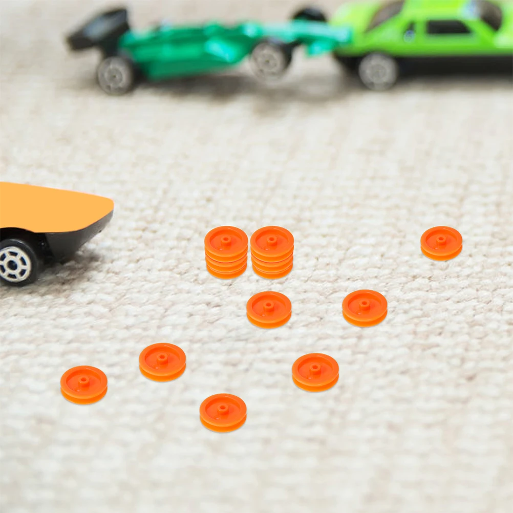 Sostituzione della trasmissione leggera e liscia dell'ingranaggio della puleggia in plastica da 50 pezzi per componenti dell'aereo per auto RC fai-da-te