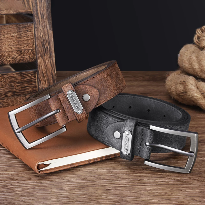 Lässiger Herren-Gürtel mit Dornschließe, modisches Business-Accessoire, Designer-Gürtel in Übergröße, vielseitig einsetzbar für Jeans, Kleider und Freizeitkleidung – Detail 6