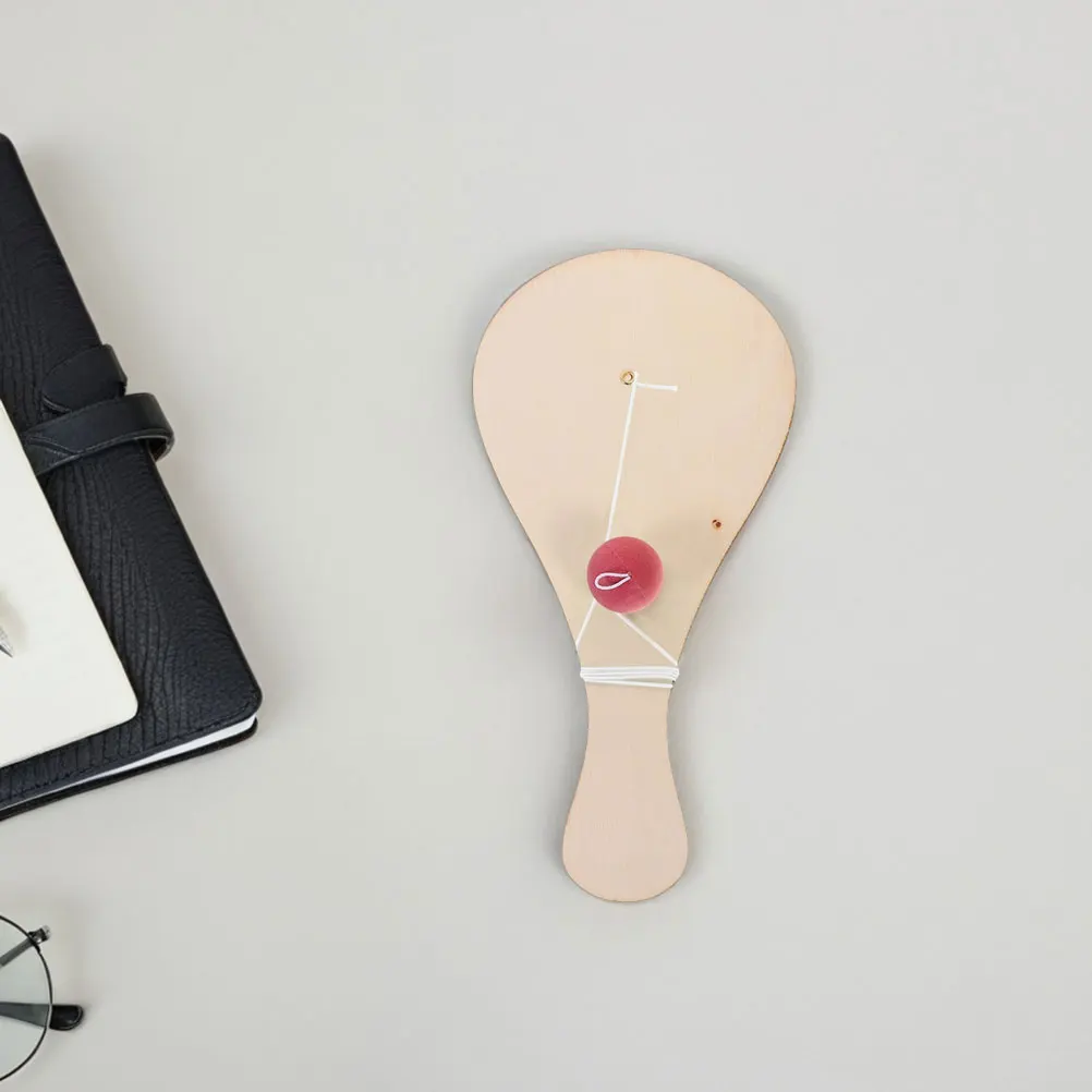 مجموعة كرات مجداف خشبية للأطفال مكونة من 6 قطع، مجموعة أدوات طلاء غير مكتملة، نشاط إبداعي لتنسيق اليد والعين للأطفال #2