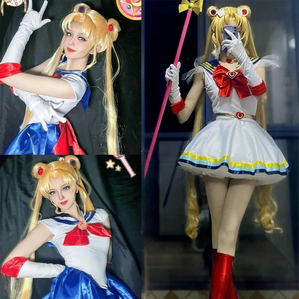 高品質アニメ美少女戦士セーラームーン美樹コスプレ合成毛38インチハロウィンカーニバルデイリーパーティー月野うさぎウィッグ