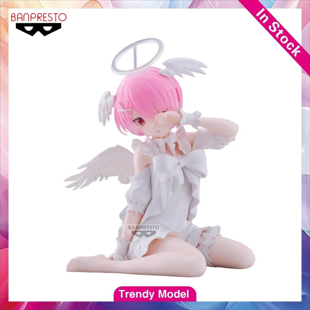 

【TM】In Stock BANPRESTO Re: Life A Different World From Zero Ram Lovely Angel Figures Model Toy Gift Collection Ornament