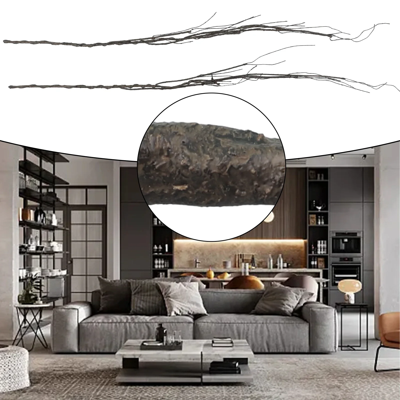 

Branch Wedding Decor Home Decor Artificial Plant Home Living Room Outdoor Party Wall Wedding Bedroom Home Decor 2pcs