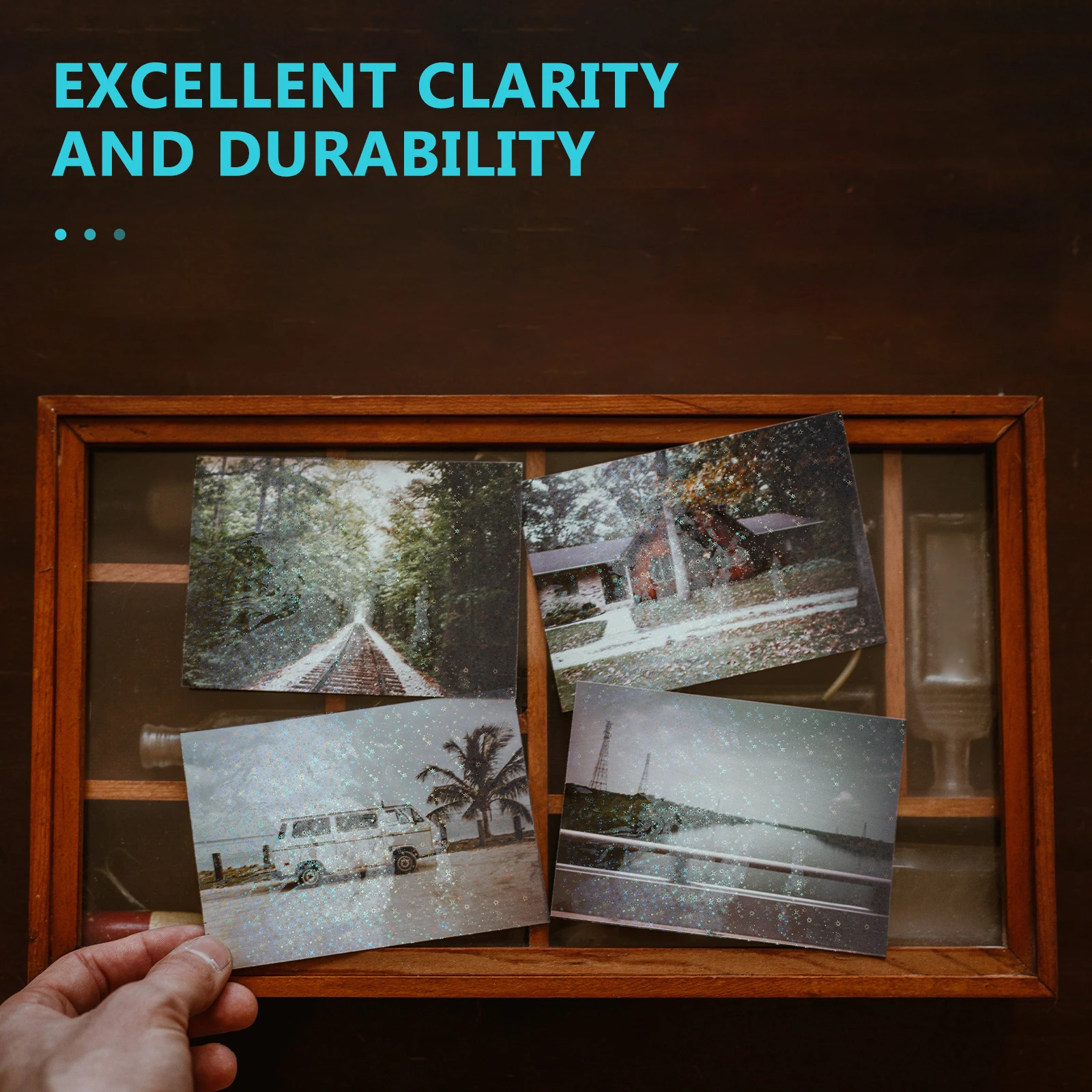 

Waterproof Laminating Film 10 Sheets Photo Protection Cover Picture Card Files Cold Laminating Film Photo Sealing Supplies