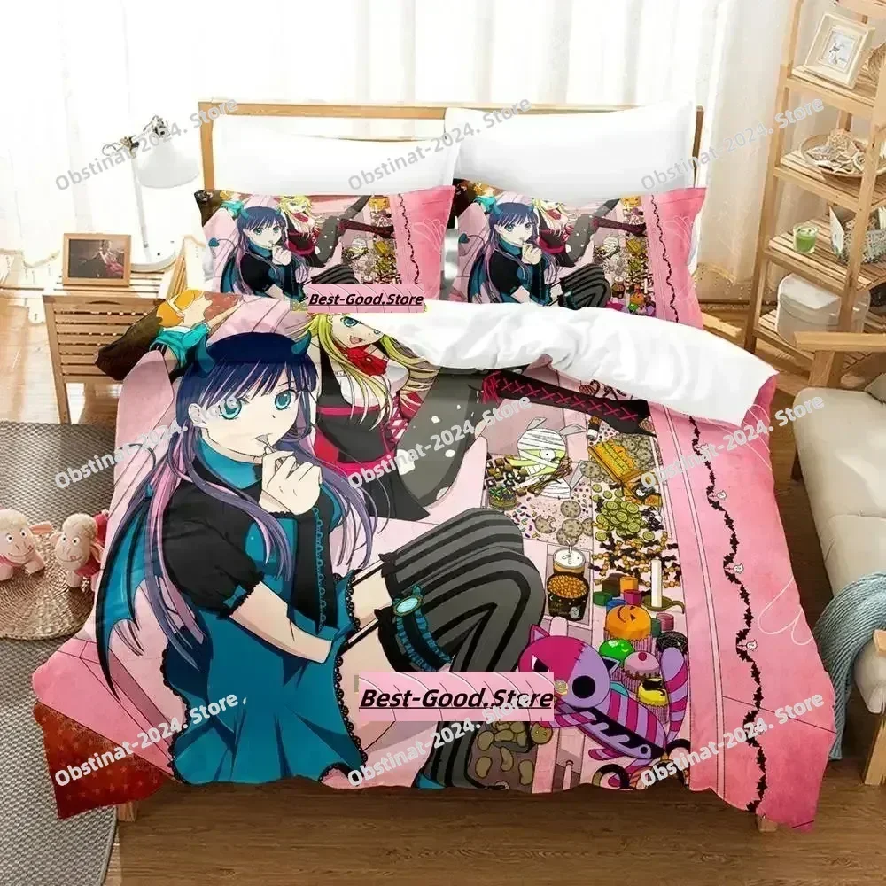 Anime Panty Stocking Bedding Set Printed With Pillowcase Bed Duvet Cover Soft Single Double Queen Super King Size Kawaii juego