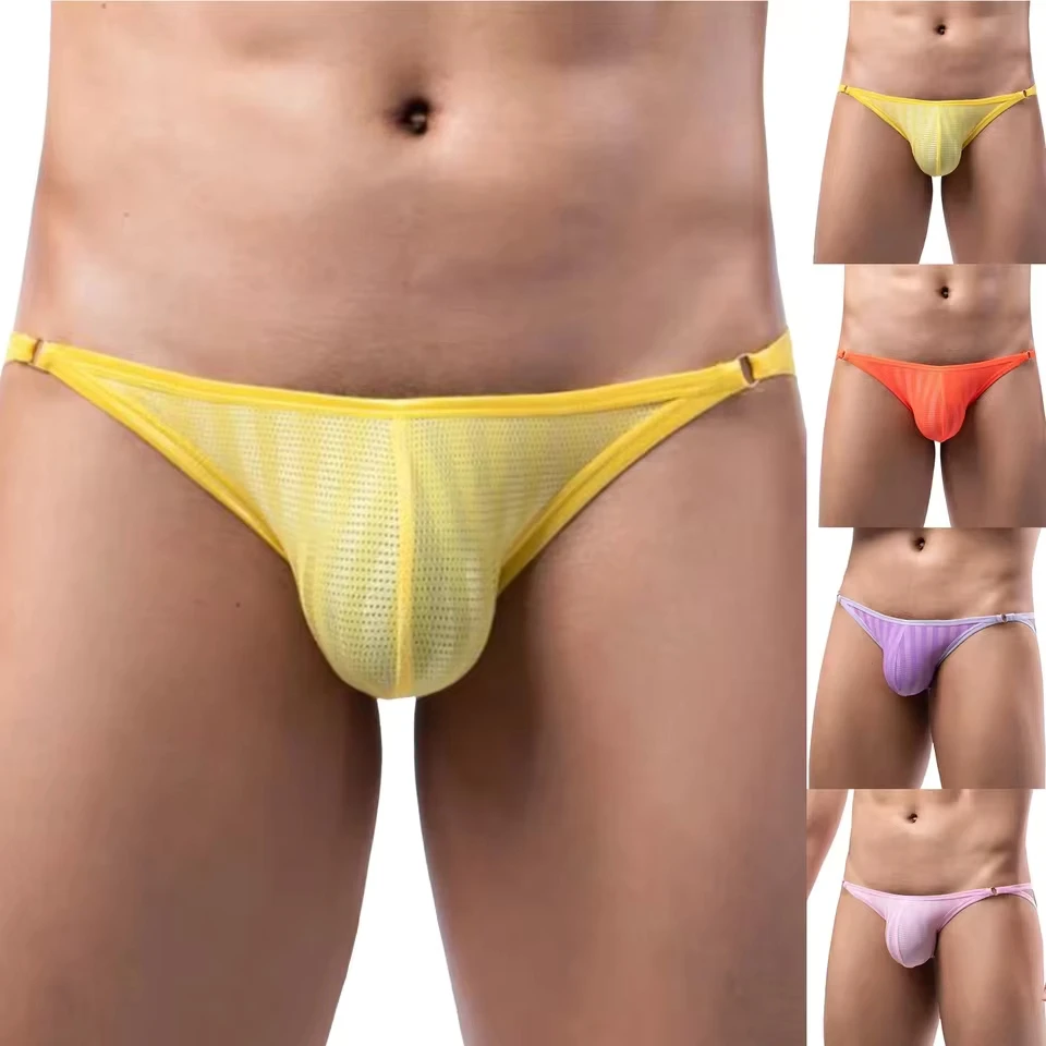 

Mens Low Waisted Sexy Triangle Underwear Comfortable Breathable Mesh Stretch Pants Soft Fabric Underwear Japanese Man Underwear