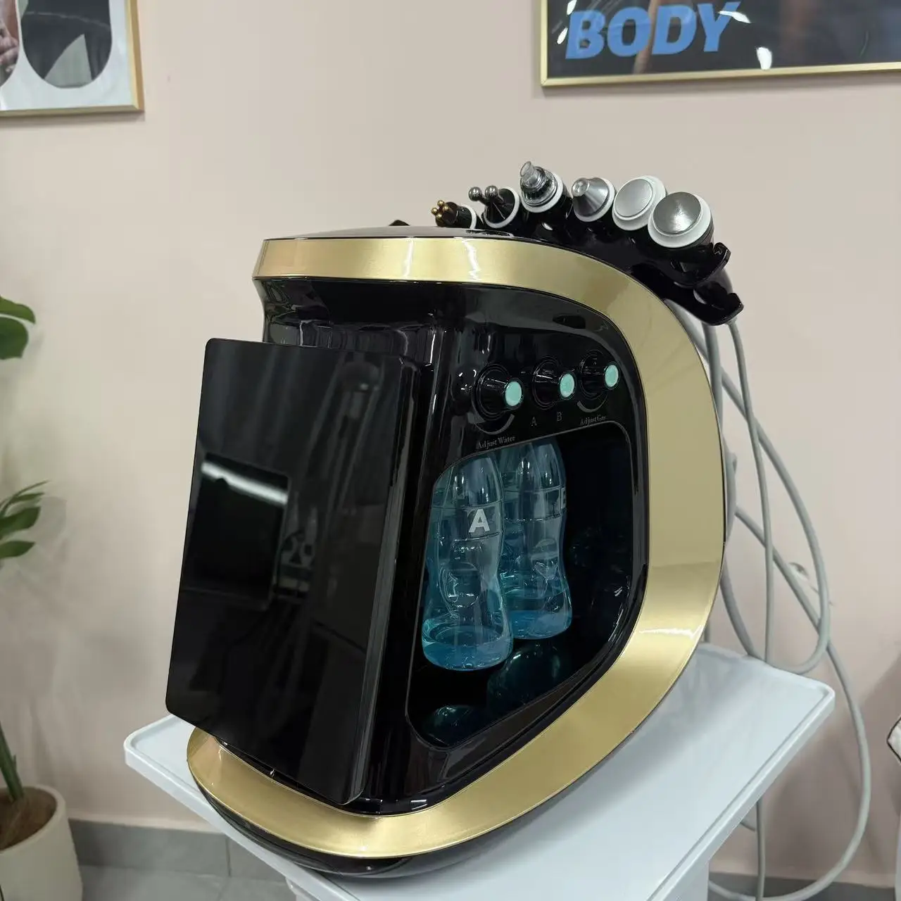 جديد ذكي الجليد الأزرق 7 في 1 الأكسجين هيدرو جلدي هيدرا آلة للوجه أكوا قشر مايكرو آلة تجديد الجلد تبييض #2