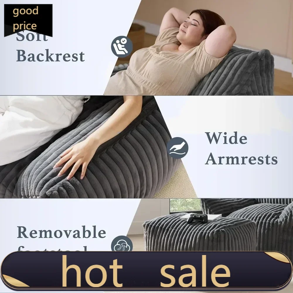 Special price 8209592543228149BestsellerBestselleroversized bean bag chaise lounge chair indoor for adults with armrests & otto