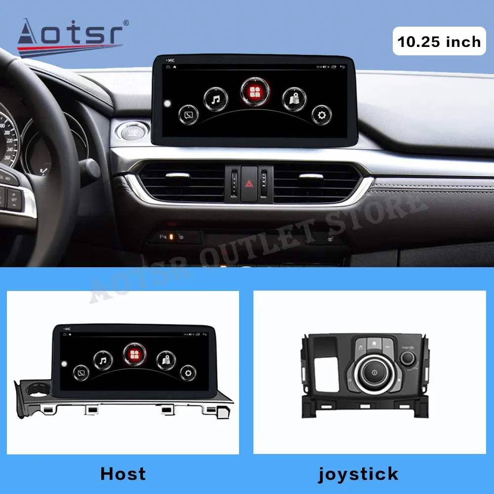 Android 10 Automotive Multimedia Player Stereo Receiver For Mazda 6 2017 2018 2019 GPS Navi Autostereo Autoradio Video Head Unit