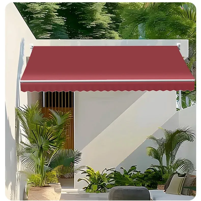 Electric telescopic awning outdoor tarpaulin balcony hand canopy