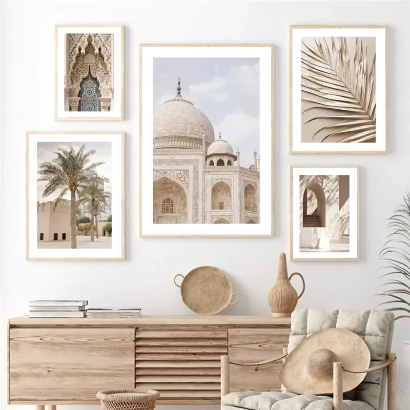 لوحة قماشية بمشهد مغربي ، صورة فنية جدارية حديثة ، ملصق بطراز الإسلام وطباعة للمنزل ، ديكور جداري لغرفة المعيشة ، عرض أسعار