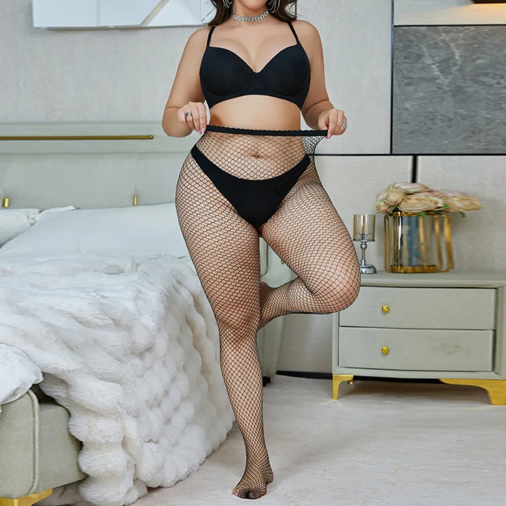 

Сетчатые колготки-леггинсы с открытыми вставками, большие и маленькие размеры, черные, модные, сексуальные, с эффектом открытых ног