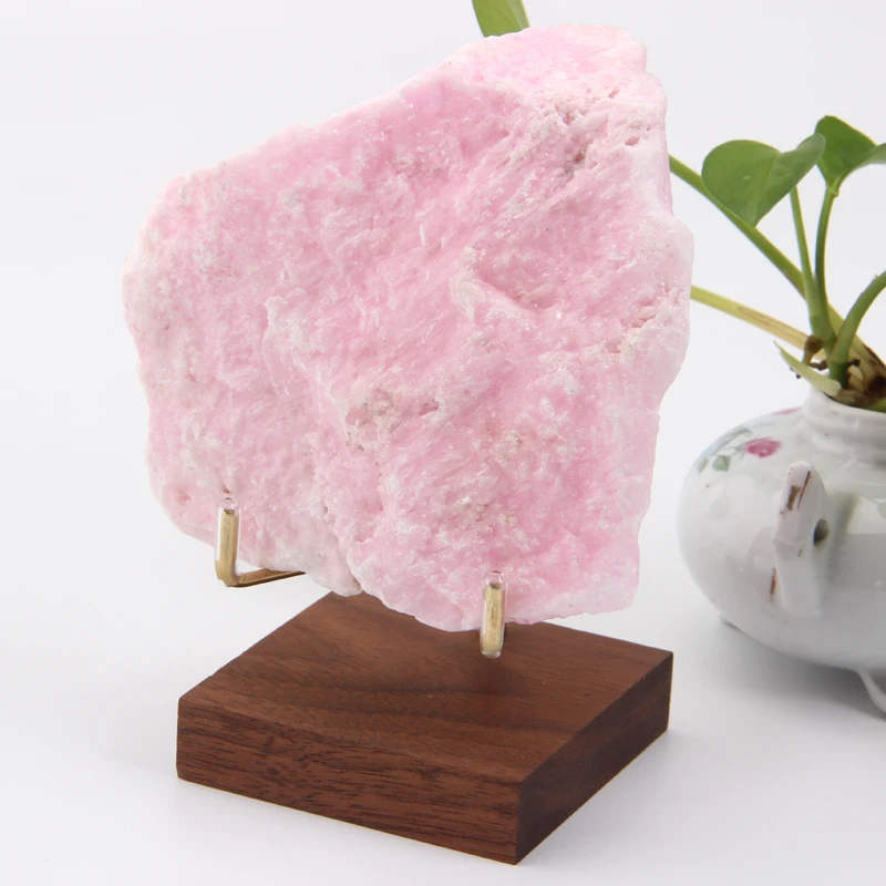 6.5*6.5 wood crystal display wooden frame stand shelf for minerals Gemstone display