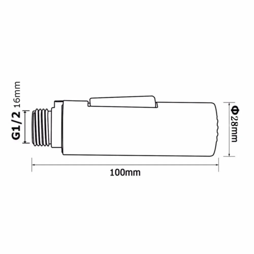 Pommeau de Douche Chromé G1/2, Buse à 2 Fonctions