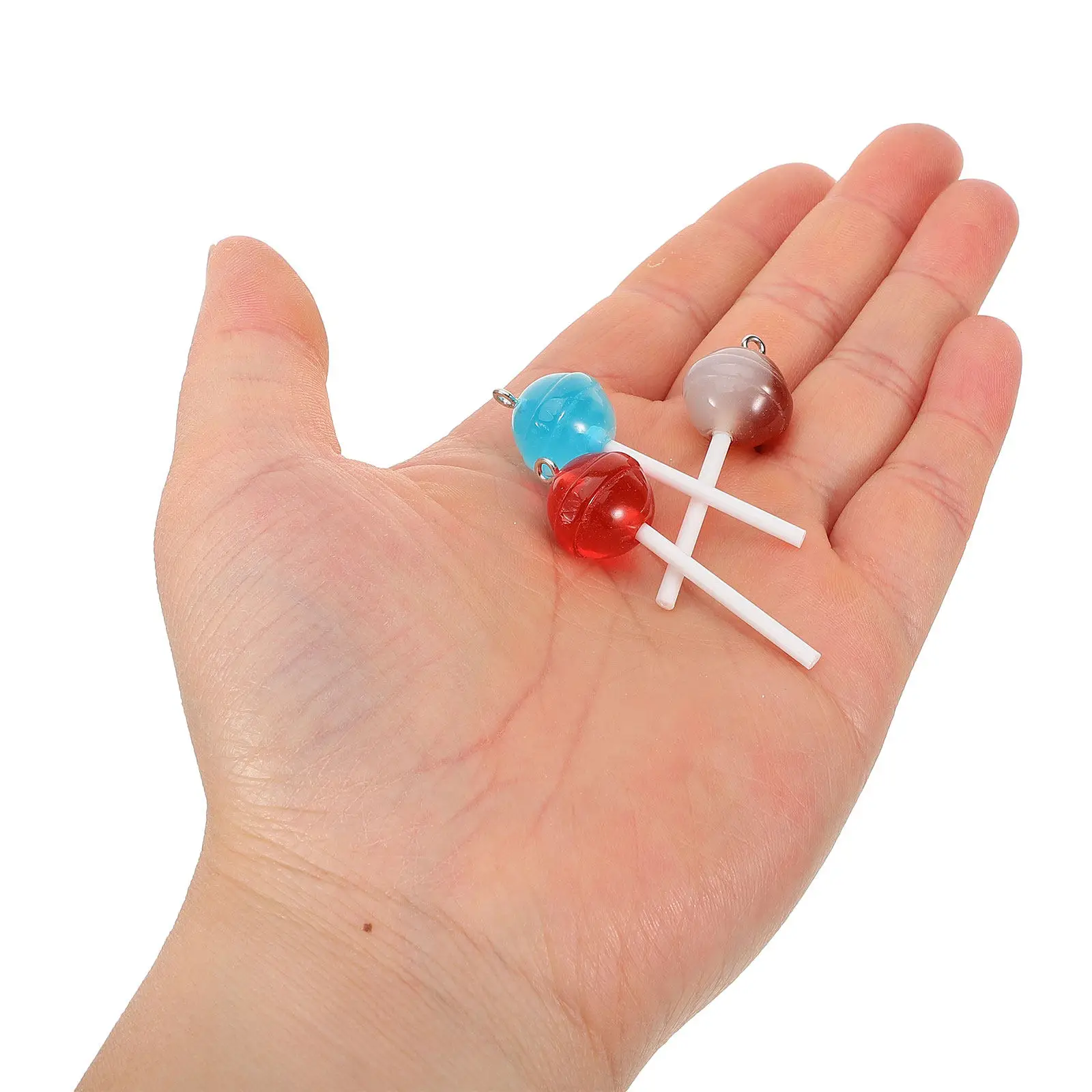 

20Pcs Lollipop Charms Pendants Creative Lightweight Hanging Charms for Jewelry Making DIY Earrings Necklace Keychain Bracelet