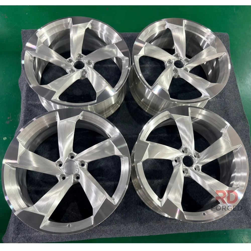 For Custom Monoblock 5x114.3 5x120 5x112 Brushed Forged Alloy Rims Wheels for Audi RS5 RS6 RS7 RS4 A3 8V A4 B8 B9 VW Golf Mk7 Pa