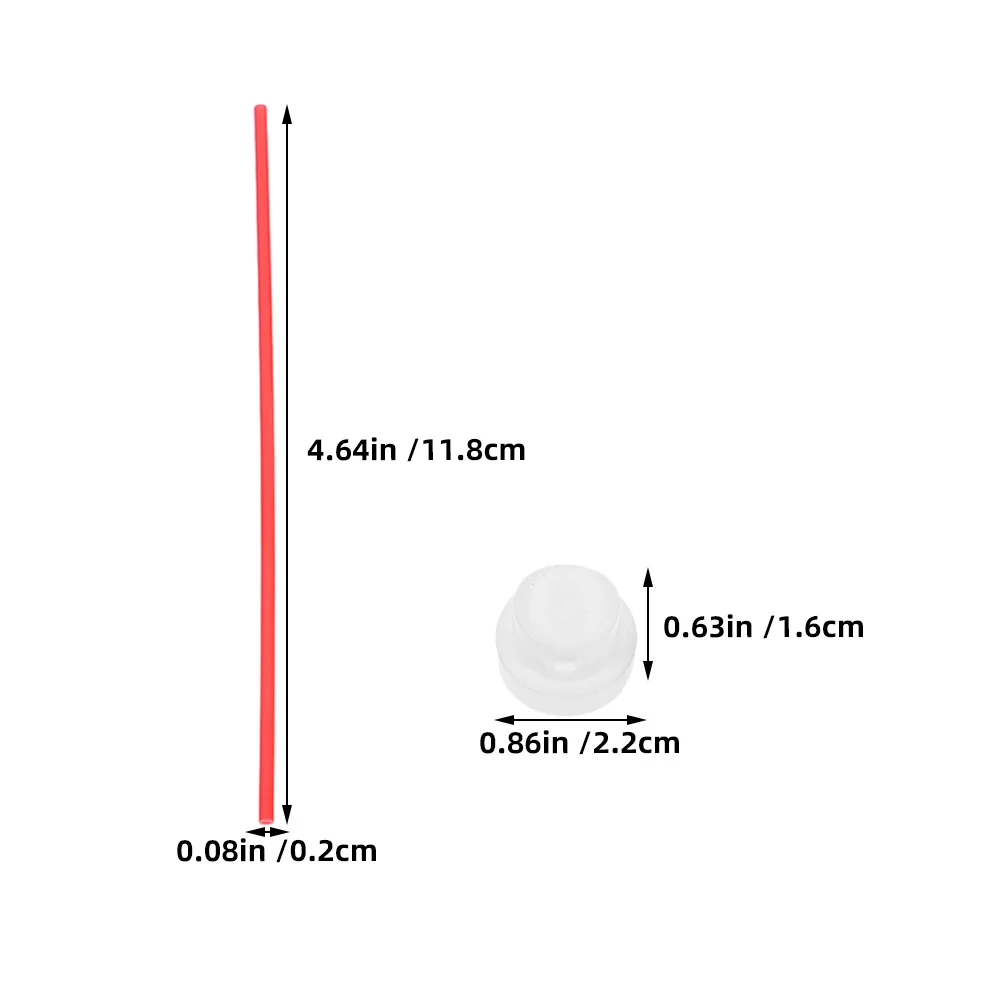 20 комплектов удлинительных трубок для аэрозольной банки, красные аксессуары для соломенных банок с распылителем, точное распыление, инструменты не требуется для домашнего офиса