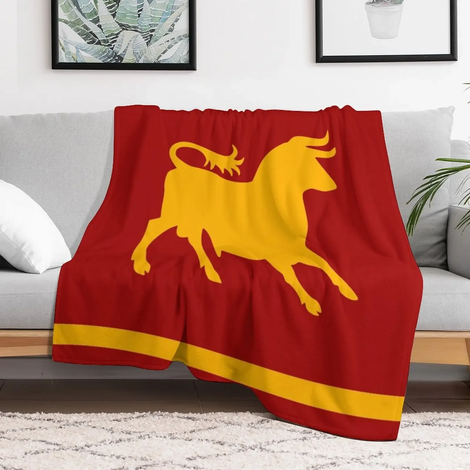 Caesar's Legion Logo (Yellow) Throw Blanket Multi Use Warm Blanket for Living Room Bedroom