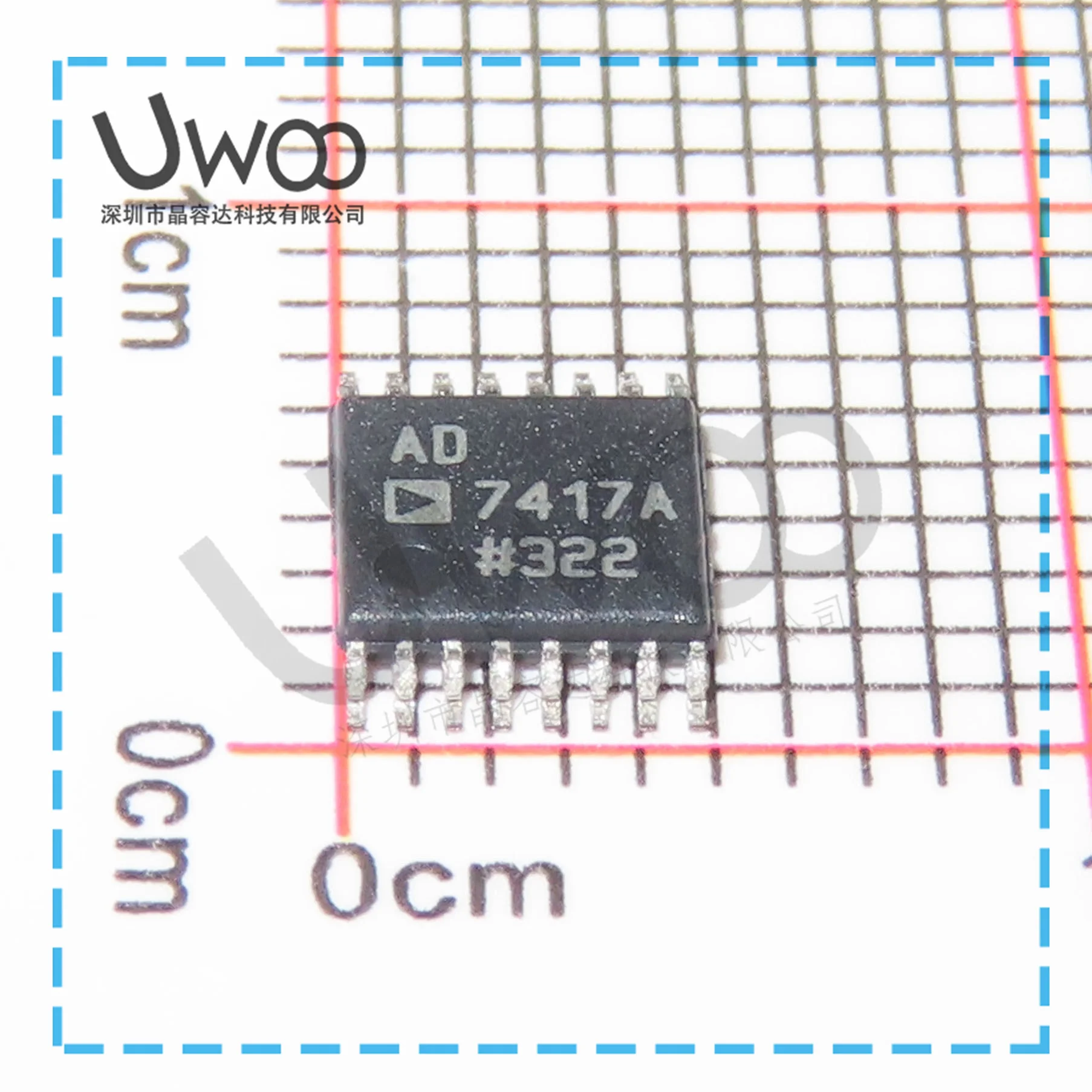 100%Original New  AD7417ARUZ AD7417A  SOIC-8     AD7417ARZ AD7417AR AD7417 SOIC-16