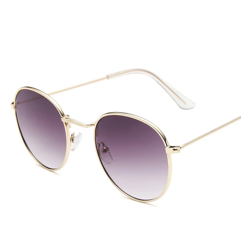 2024 New Sunglasses Advanced Metal Sunglasses Fashion Oval Glasses Brand Designer Vintage Sun Glasses High Quantity 