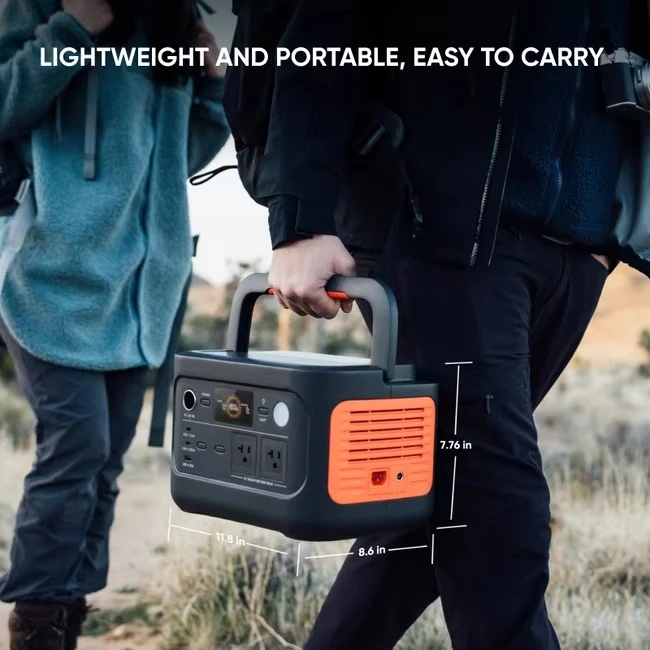 Portable 633Wh Solar Generator EU UK JP Remote Backup Power Self Driving Flashlight Outdoor Emergency Pure Portable