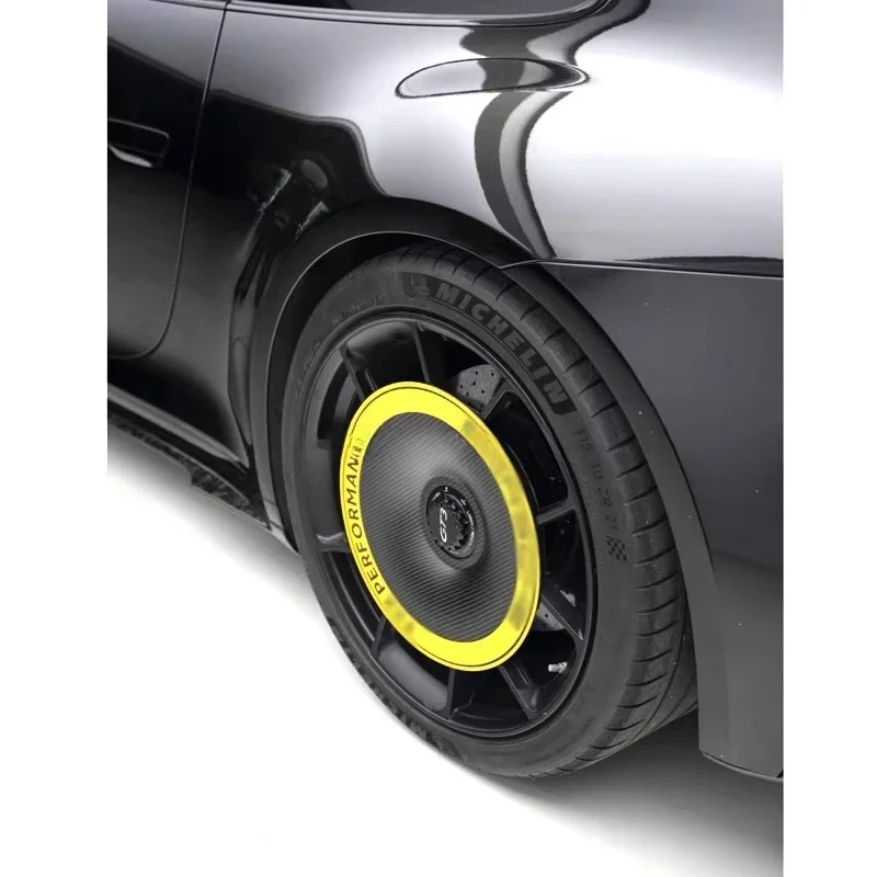 Car Modification Parts for 911 GT3RS Dry Carbon Fiber Car Hub Cap Cover for Por 991 992 GT3 GT3RS Wheel Hub Cover