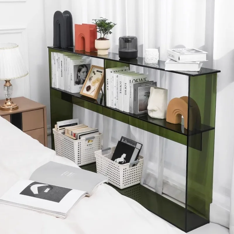 

Acrylic sofa rear shelf, simple and multi-functional living room gap bookshelf, one piece is approved for storage against the wa